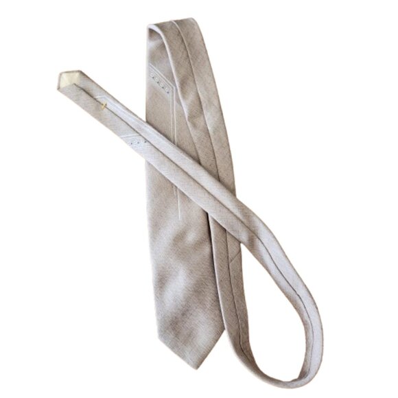 Vintage Don Loper Beverly Hills Necktie – Light Grey, 143cm x 7.5cm - Picture 4 of 7